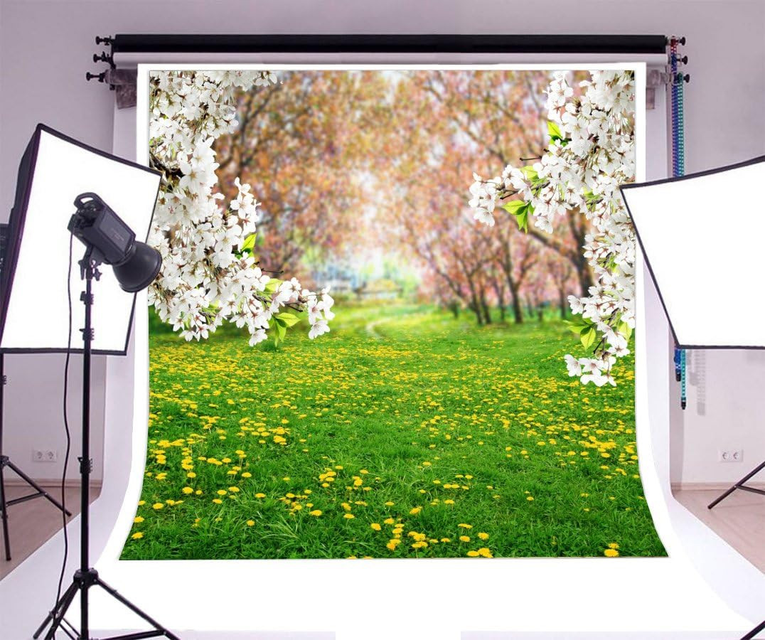 Yeele 7X7Ft Spring Scenic Backdrop for Photography Garden Flowers Background Flo