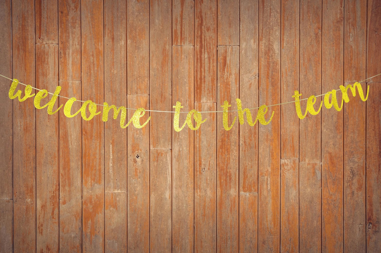Etaredkj Gold Glitter Welcome to The Team Banner New Employee Member Welcome …