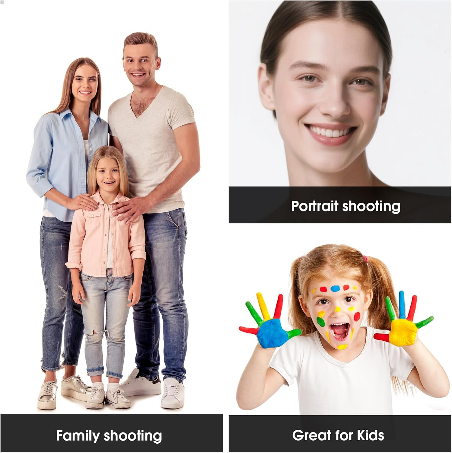 10X20Ft White Backdrop for Photography, Dual-Size Dual-Pocket Design Photo Booth
