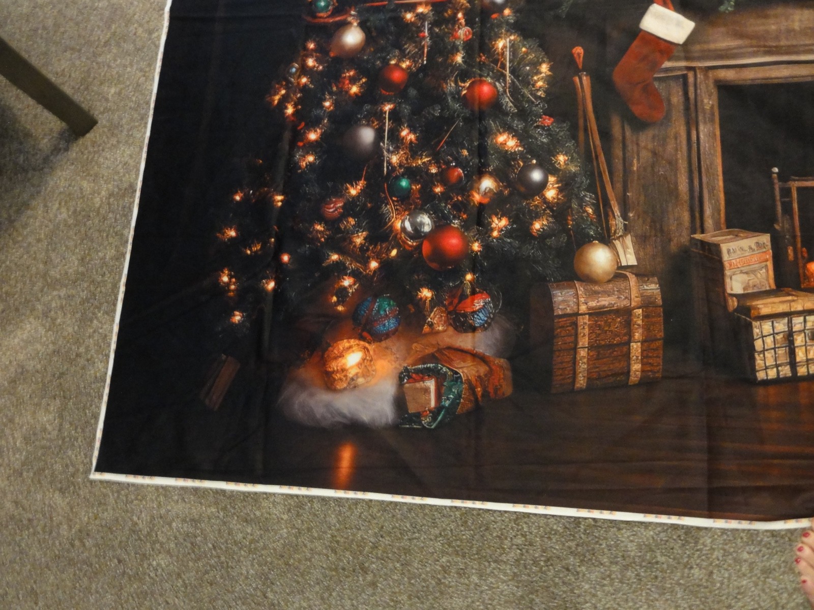 NEW KATE LARGE HOLIDAY CHRISTMAS PHOTOGRAPHY BACKGROUND (APPROX 87×60 IN)