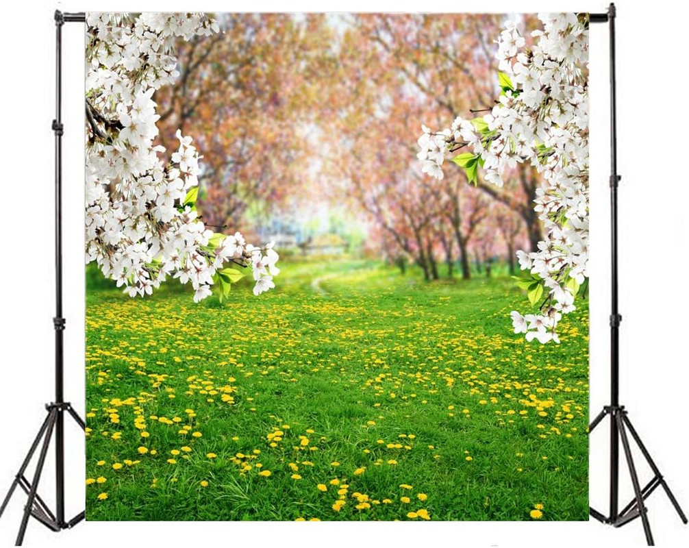 Yeele 7X7Ft Spring Scenic Backdrop for Photography Garden Flowers Background Flo