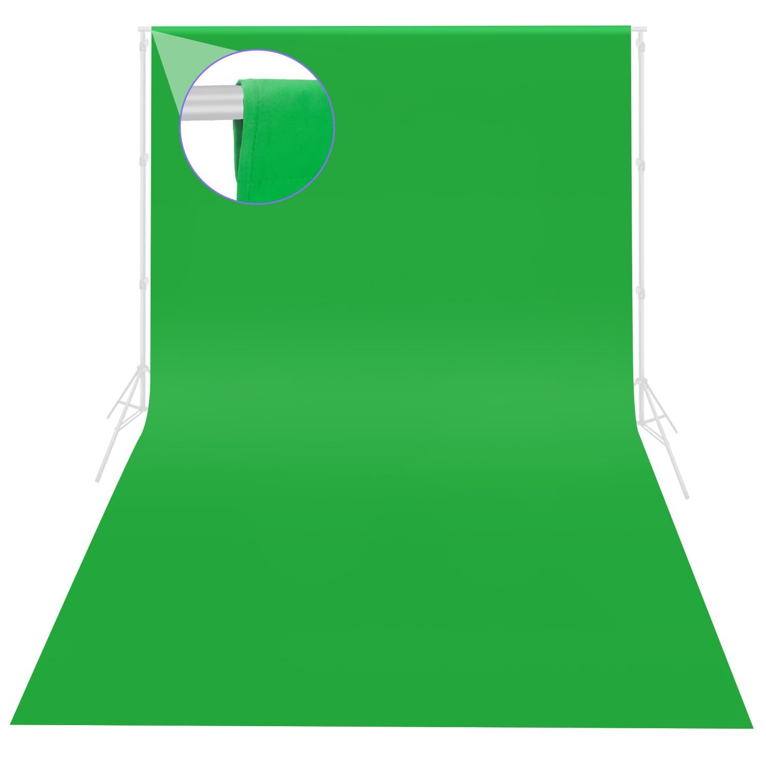 10×20 Ft Photography Backdrop Green Screen Photo Background for Studio Props