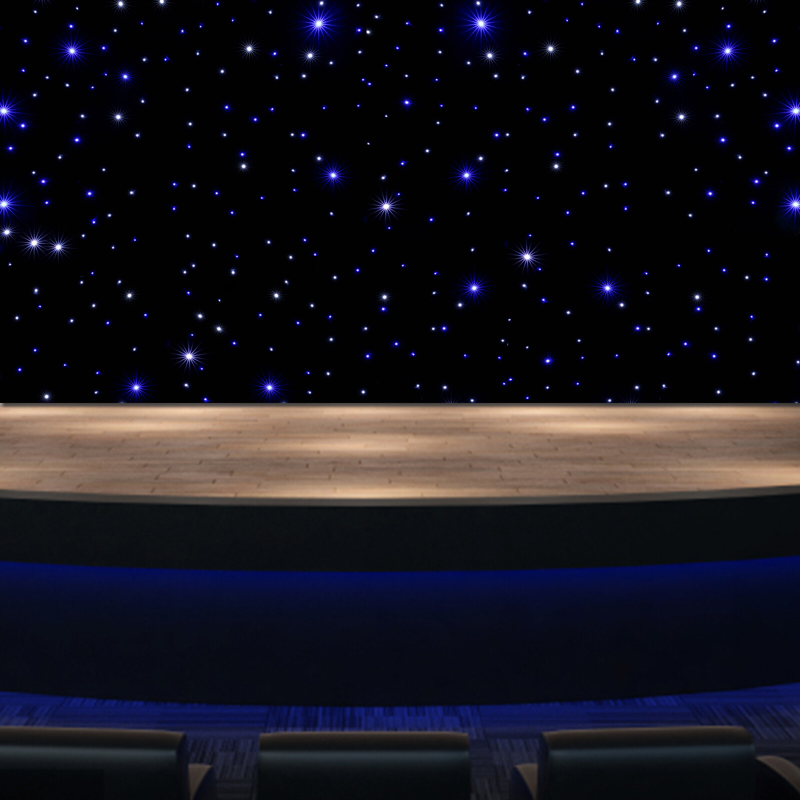 LED Stage Star Backdrop Curtain Stage Wedding Starry Sky Cloth Background