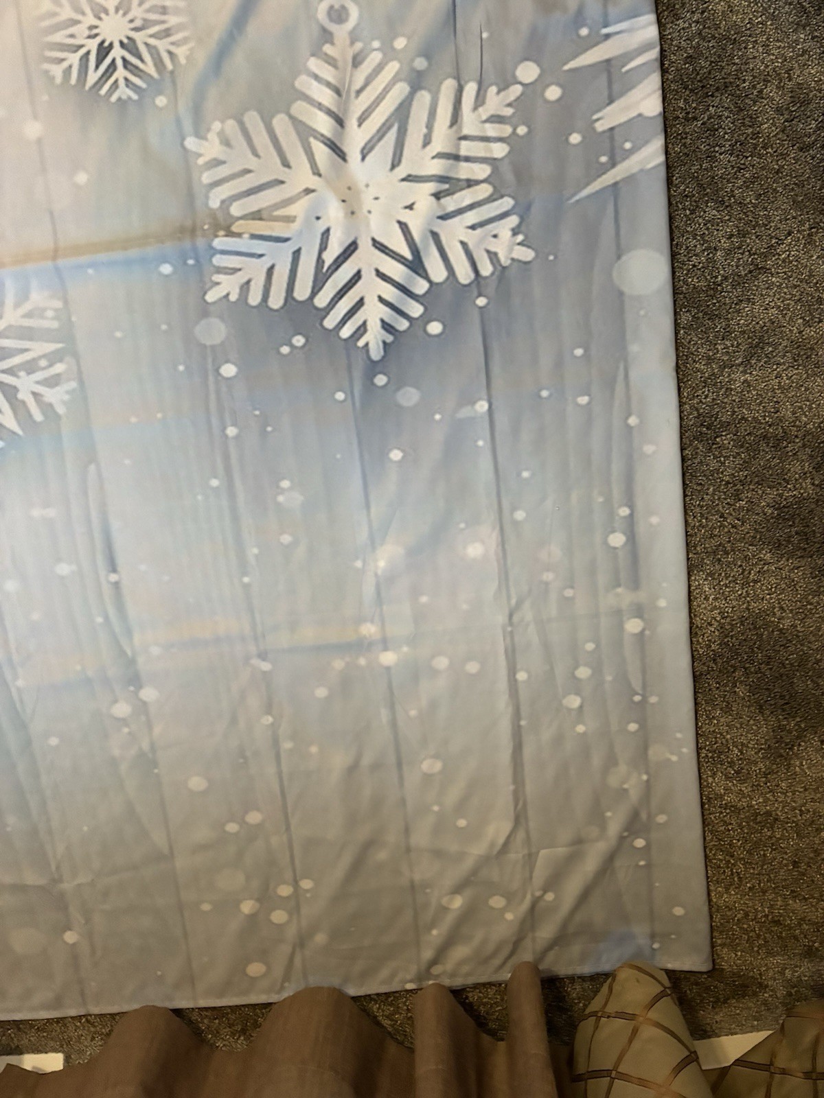 Blue Christmas Backdrop Or Cover, NWOT