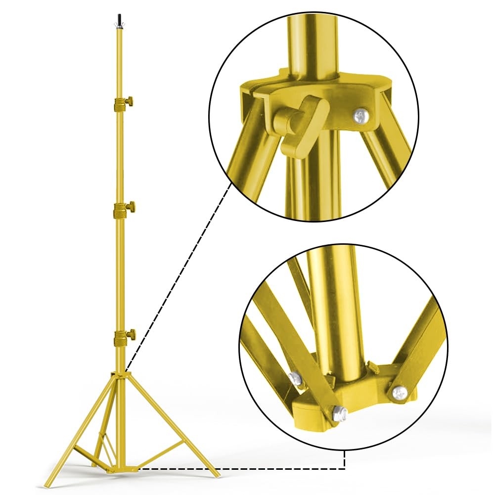 Backdrop Stand – Titanium Gold 10×8.5ft(WxH) Photo Studio Adjustable Backgrou…