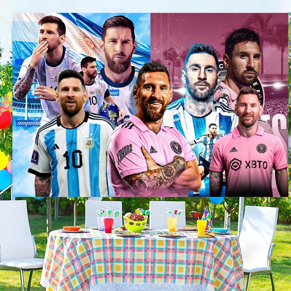 Soccer Birthday Party Decorations, 5x3ft Happy Birthday Back Drop Banner Them…