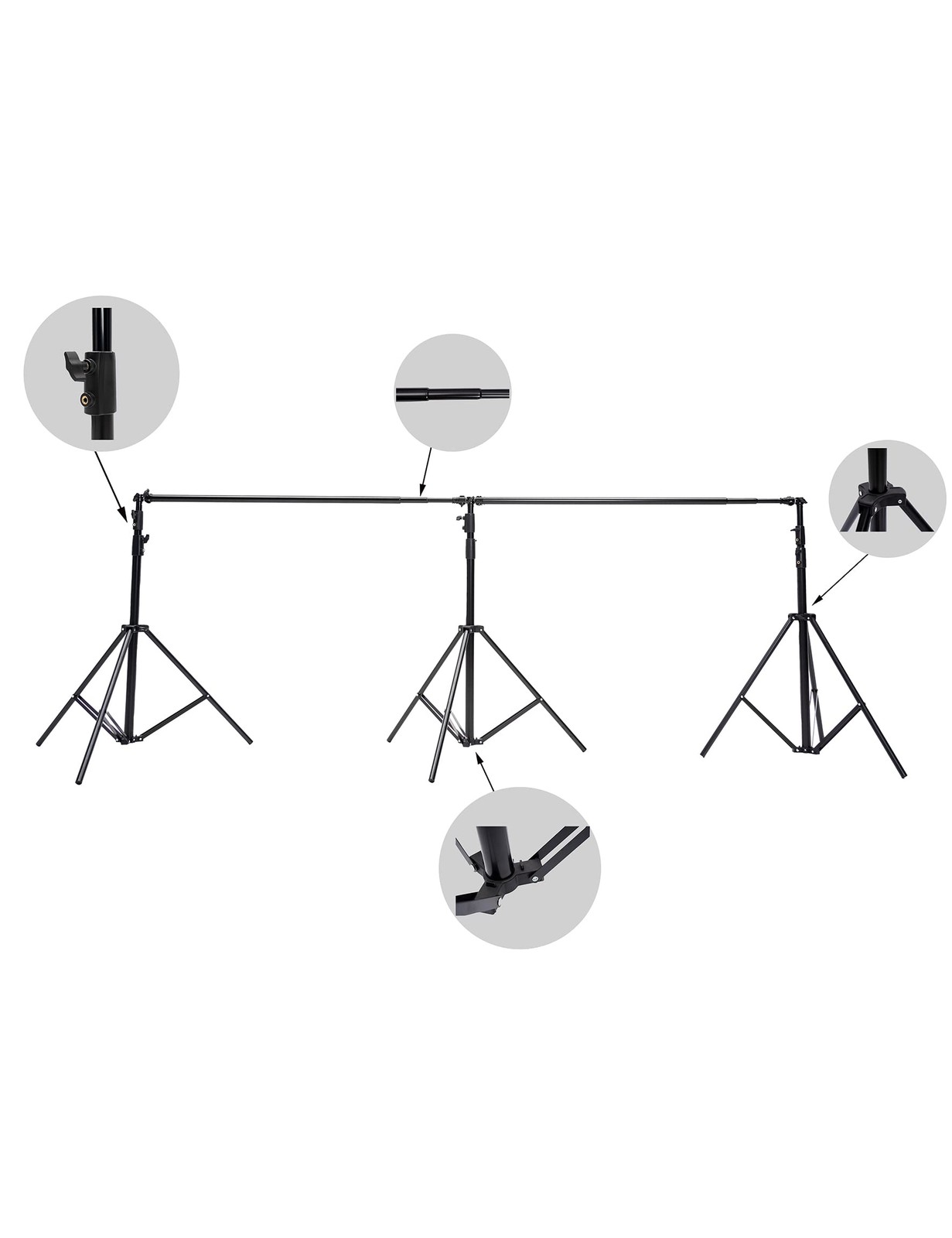 Kate 10x20ft (3x6m) Photography Backdrop Frame Stand for Room Set Adjustable …