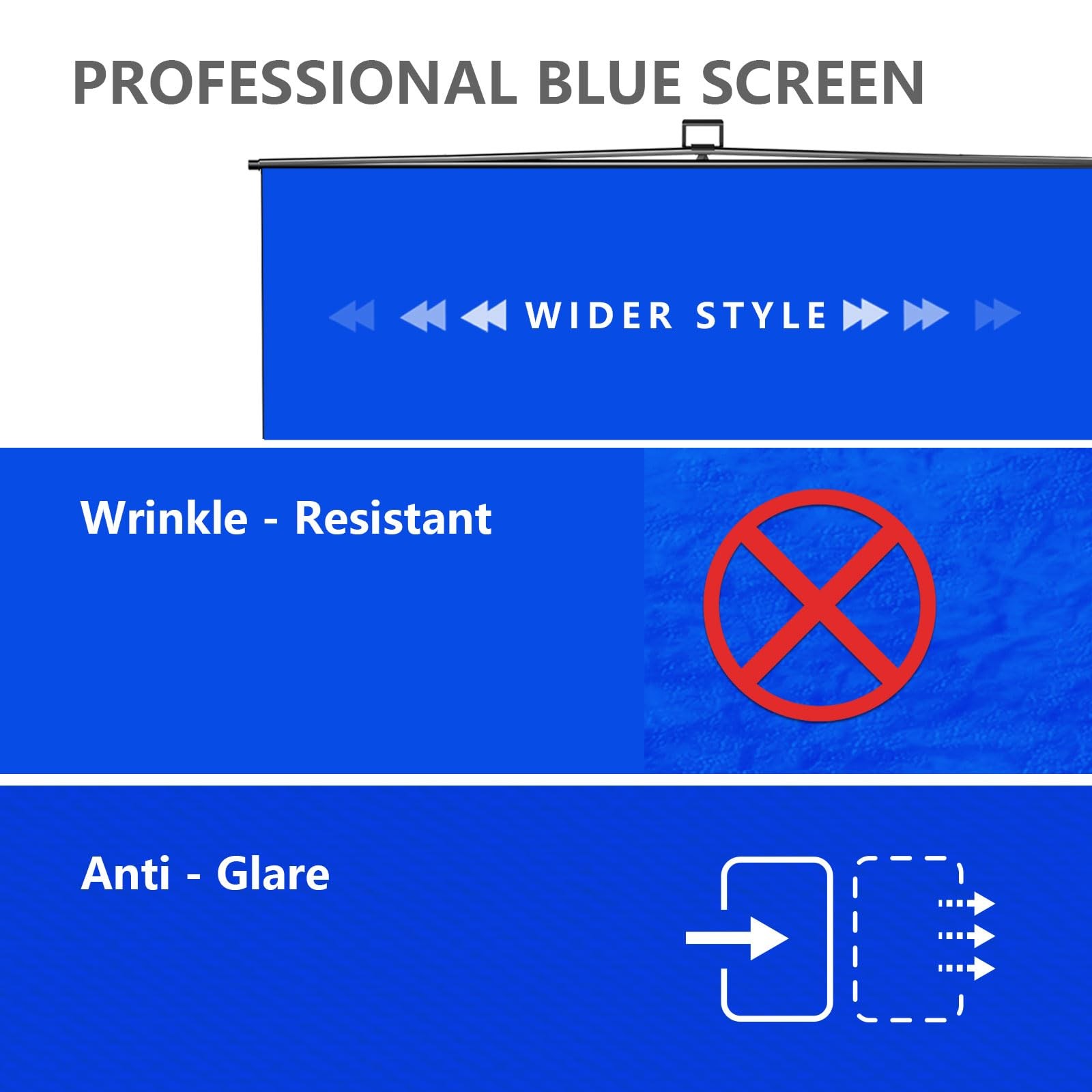 【Wider Style】 RAUBAY 78.7 x 82.7in Large Wider (78.7 x 82.7in), Blue