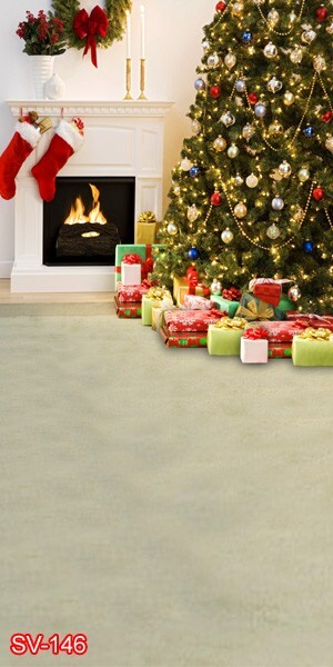 10’x20’CP Christmas Season Scenic Microfiber Fabric background backdrop SV146