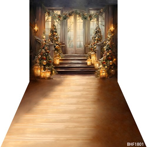 10’x20′ CP Christmas Season Scenic Microfiber Fabric background backdrop BHF1801