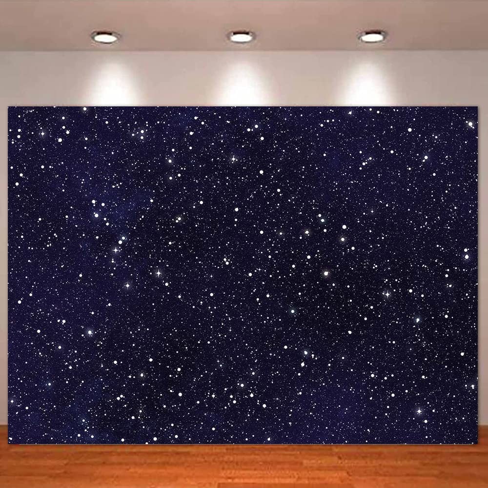 Night Sky Star Photography Backdrop Universe Space Theme Starry Banner