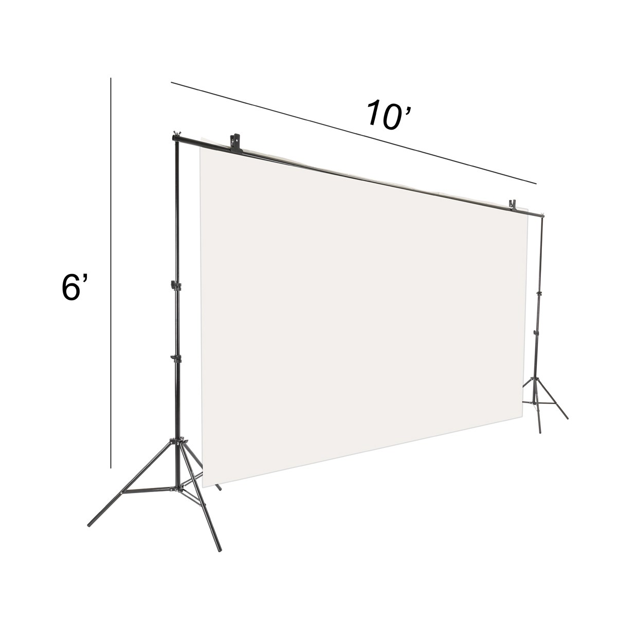 Westcott 9 x 10ft Green Screen Cotton Background W/10′ Background Support System