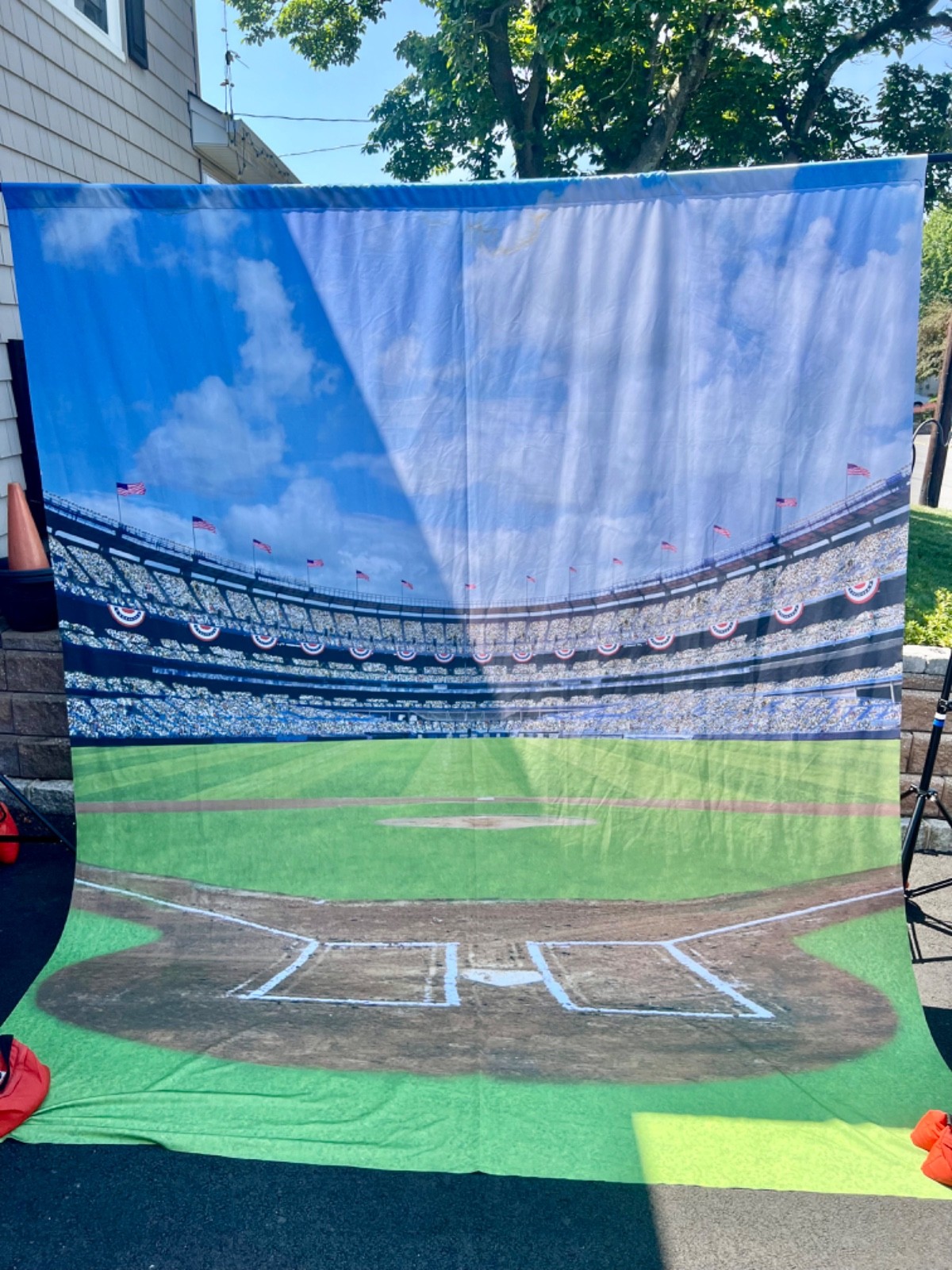 Sports Photography Background – Baseball Stadium Scene