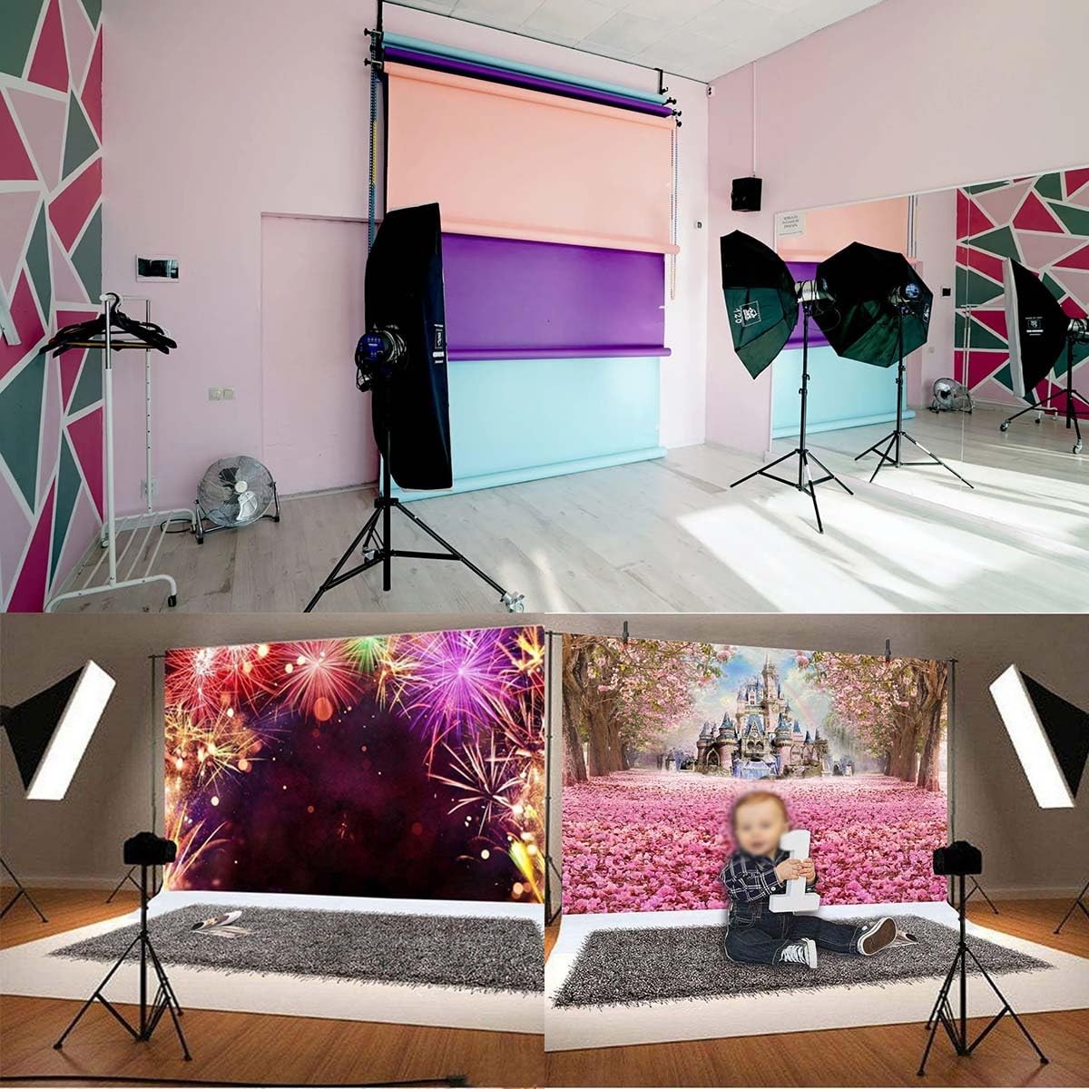 Back To School Photography Backdrop Chalkboard Classroom Photo 5x3Feet Decor