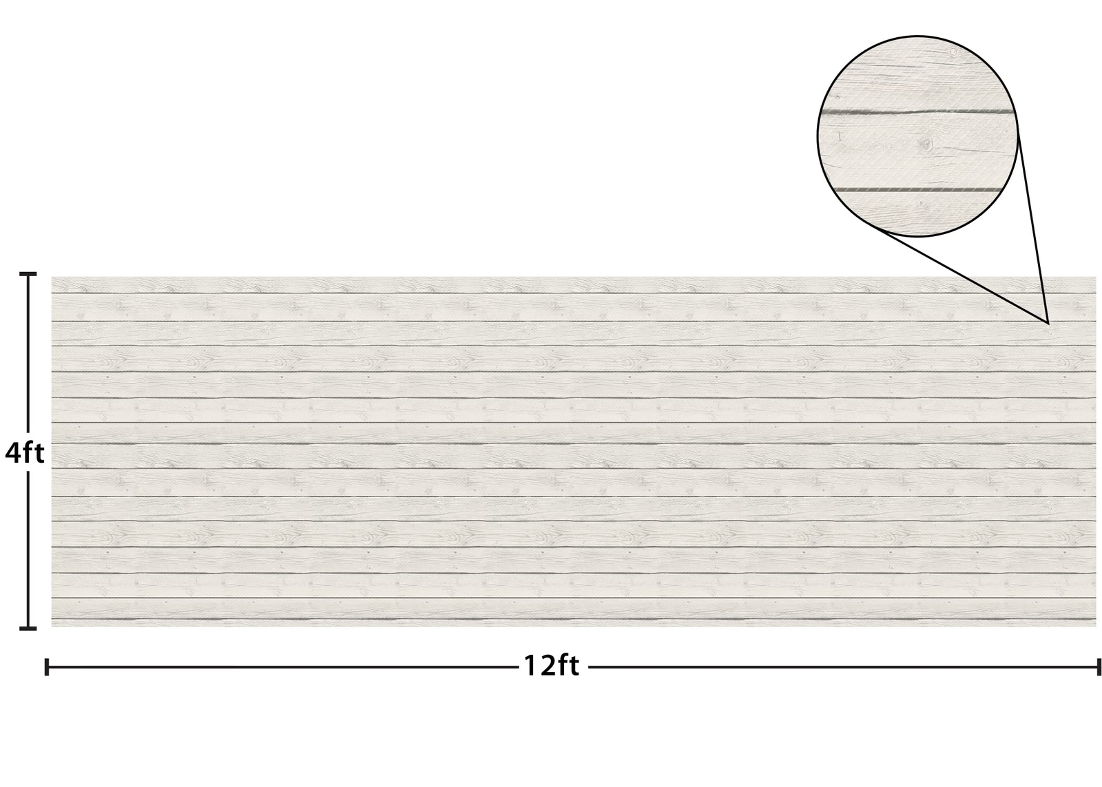48×144 White Wood Pinboard Non Woven Fabric Bulletin Board Backdrop 4×12 Feet