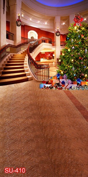 10’x20′ CP Christmas Season Scenic Microfiber Fabric background backdrop SU410