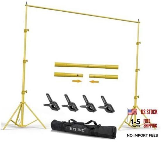 Backdrop Stand – Titanium Gold 10×8.5ft(WxH) Photo Studio Adjustable