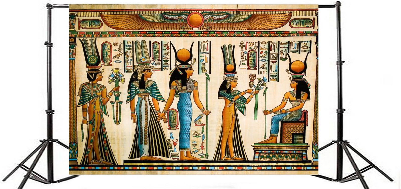 5X3Ft Gods of Egypt Backdrop for Photography Egyptian Decor Ancient Egyptian Myt