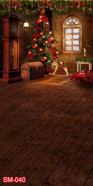 10’x20′ CP Christmas Season Scenic Microfiber Fabric background backdrop SM040