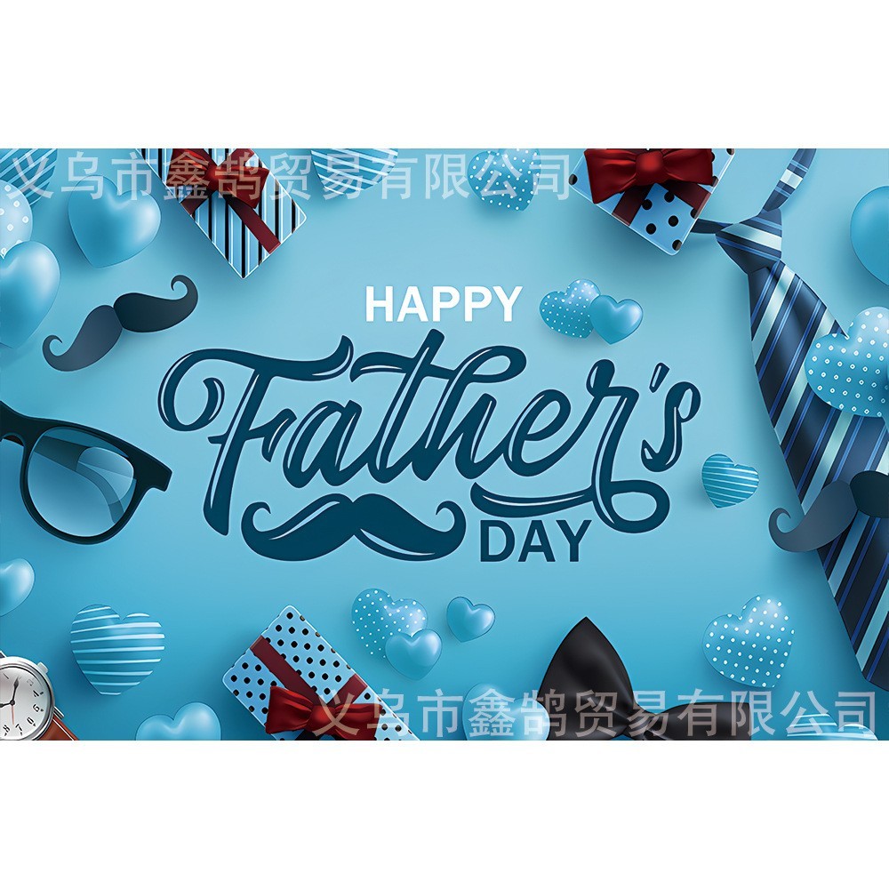 Happy Father’s Day Backdrop Banner Feliz Dia Del Padre Party Photo Background