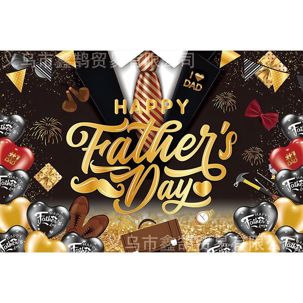 Happy Father’s Day Backdrop Banner Feliz Dia Del Padre Party Photo Background