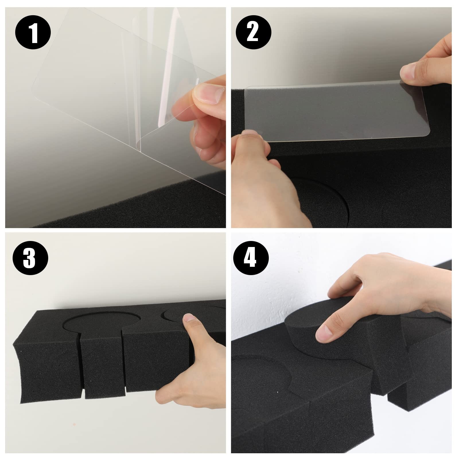 Colarr 2 Sets Seamless Paper Roll Storage Clip Photo Backdrop Wrap Paper Storage